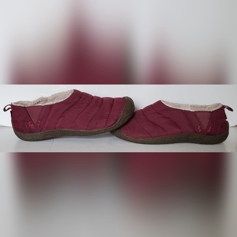 KEEN Women's Cush Howser Quilted Nylon Fleece Lined Slip On Shoes Size 9.5 - EUC